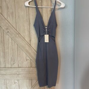 Active USA blue cut out dress size medium